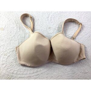 Cacique Taupe Full Coverage Lightly Lined Bra 34F*Underwire*Lingerie*Full Figure